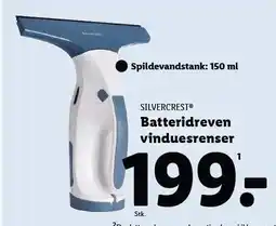Lidl Silvercrest Batteridreven vinduesrenser tilbud