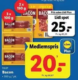 Lidl Tulip Bacon tilbud