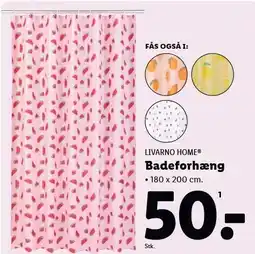 Lidl Livarno Home Badeforhæng tilbud