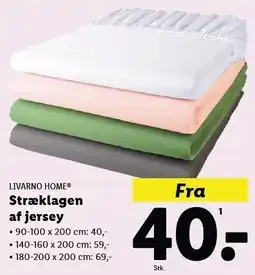 Lidl Livarno Home Stræklagen af jersey tilbud