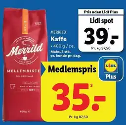 Lidl Merrild Kaffe tilbud