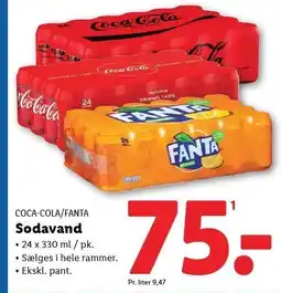 Lidl Coca-Cola/Fanta Sodavand tilbud