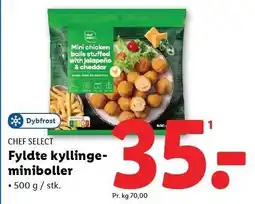 Lidl Chef Select Fyldte kyllingeminiboller tilbud