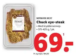 Lidl Nørmark Meat Chuck eye-steak tilbud
