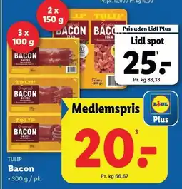 Lidl Tulip Bacon tilbud