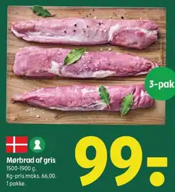 Coop 365 Mørbrad af gris tilbud