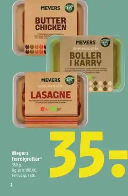 Coop 365 Meyers færdigretter* tilbud