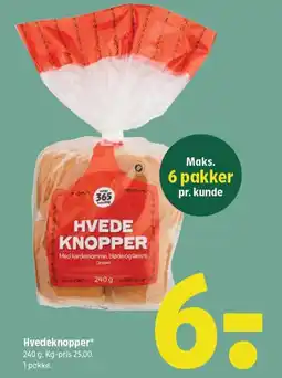 Coop 365 Hvedeknopper tilbud
