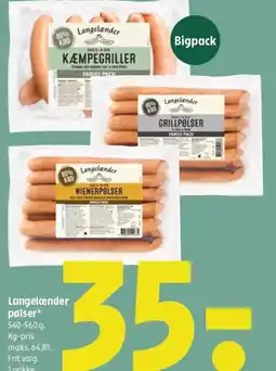 Coop 365 Langelænder pølser* tilbud