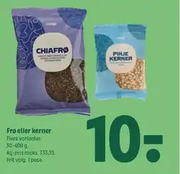 Coop 365 Frø eller kerner tilbud