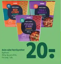 Coop 365 Asia cube færdigretter Dybfrost. tilbud