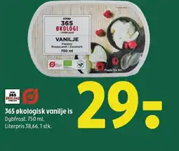 Coop 365 365 økologisk vanilje is tilbud