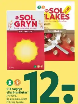 Coop 365 OTA solgryn eller branflakes tilbud