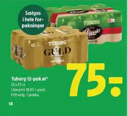 Coop 365 Tuborg 12-pak øl* tilbud