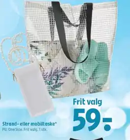Coop 365 Strand- eller mobiltaske* PU. One Size. Frit valg. 1 stk. tilbud
