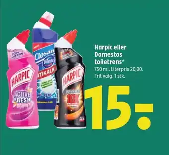 Coop 365 Harpic eller Domestos toiletrens* tilbud