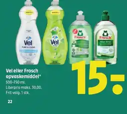Coop 365 Vel eller Frosch opvaskemiddel* tilbud
