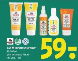 Coop 365 365 Minirisk solcreme* tilbud