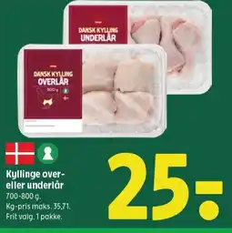 Coop 365 Kyllinge over- eller underlår tilbud