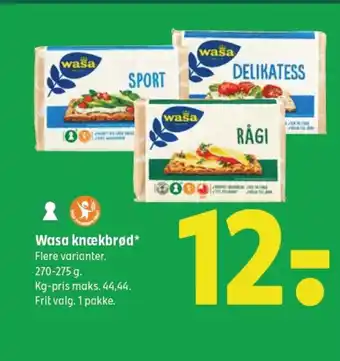 Coop 365 Wasa knækbrød⭑ tilbud