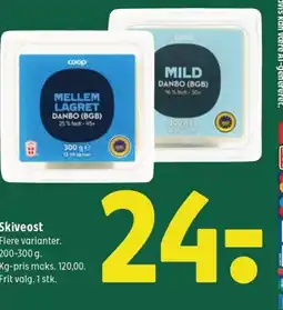 Coop 365 Skiveost tilbud