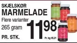 ABC Lavpris SKÆLSKØR MARMELADE tilbud