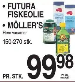 ABC Lavpris FUTURA FISKEOLIE ELLER MÖLLER'S tilbud