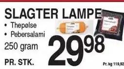 ABC Lavpris SLAGTER LAMPE tilbud