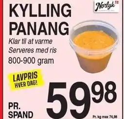 ABC Lavpris KYLLING PANANG tilbud
