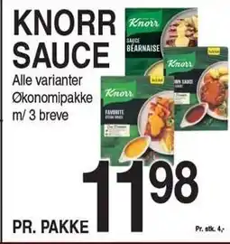 ABC Lavpris KNORR SAUCE tilbud