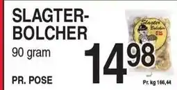 ABC Lavpris SLAGTER BOLCHER 90 GRAM tilbud