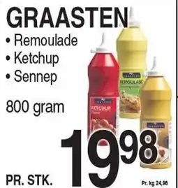ABC Lavpris GRAASTEN Remoulade, Ketchup, Sennep tilbud