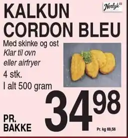 ABC Lavpris KALKUN CORDON BLEU tilbud