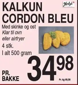 ABC Lavpris KALKUN CORDON BLEU tilbud