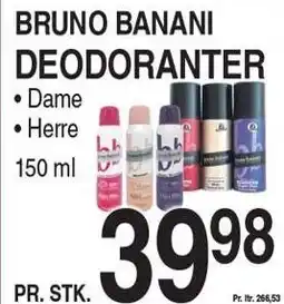ABC Lavpris BRUNO BANANI DEODORANTER tilbud