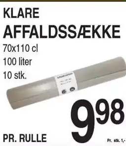 ABC Lavpris KLARE AFFALDSSÆKKE tilbud