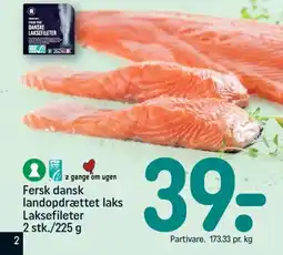 REMA 1000 Fersk dansk landopdrættet laks laksefileter tilbud