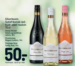 REMA 1000 SILVERBOOM Sydafrikansk rød-, hvid- eller rosévin tilbud