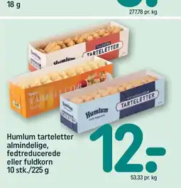 REMA 1000 HUMLUM Tarteletter almindelige tilbud