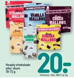 REMA 1000 Heaply chokolade eller skum tilbud