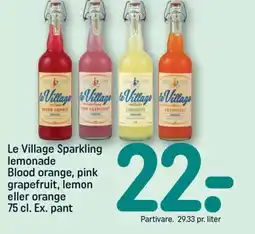 REMA 1000 LE VILLAGE Sparkling lemonade tilbud