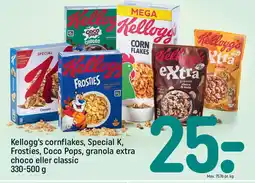 REMA 1000 KELLOGG'S Cornflakes, special k, frosties, Coco pops, granola extra choco eller classic tilbud
