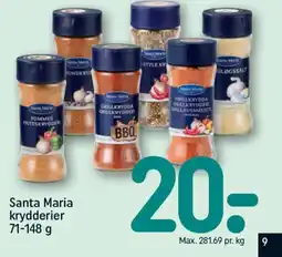 REMA 1000 SANTA MARIA Krydderier tilbud