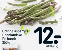 REMA 1000 Grønne asparges udenlandske pr. bundt tilbud