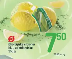 REMA 1000 Økologiske citroner KI. I, udenlandske tilbud