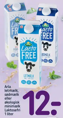 REMA 1000 ARLA Letmælk sødmælk eller økologisk minimælk laktosefri tilbud