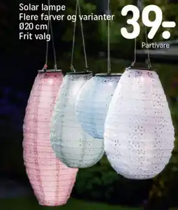 REMA 1000 Solar lampe flere farver og varianter tilbud