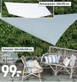 REMA 1000 Solsejl grå eller natur tilbud