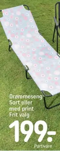 REMA 1000 Drømmeseng sort eller med print tilbud