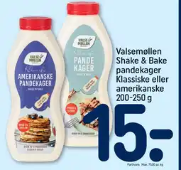 REMA 1000 Valsemøllen shake & bake pandekager klassiske eller amerikanske tilbud
